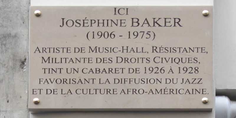 A New Plaque for Josephine Baker